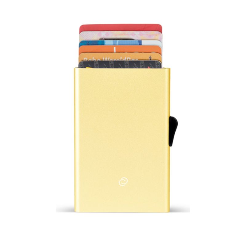 Porte-Cartes en Aluminium Chanpagne Or 