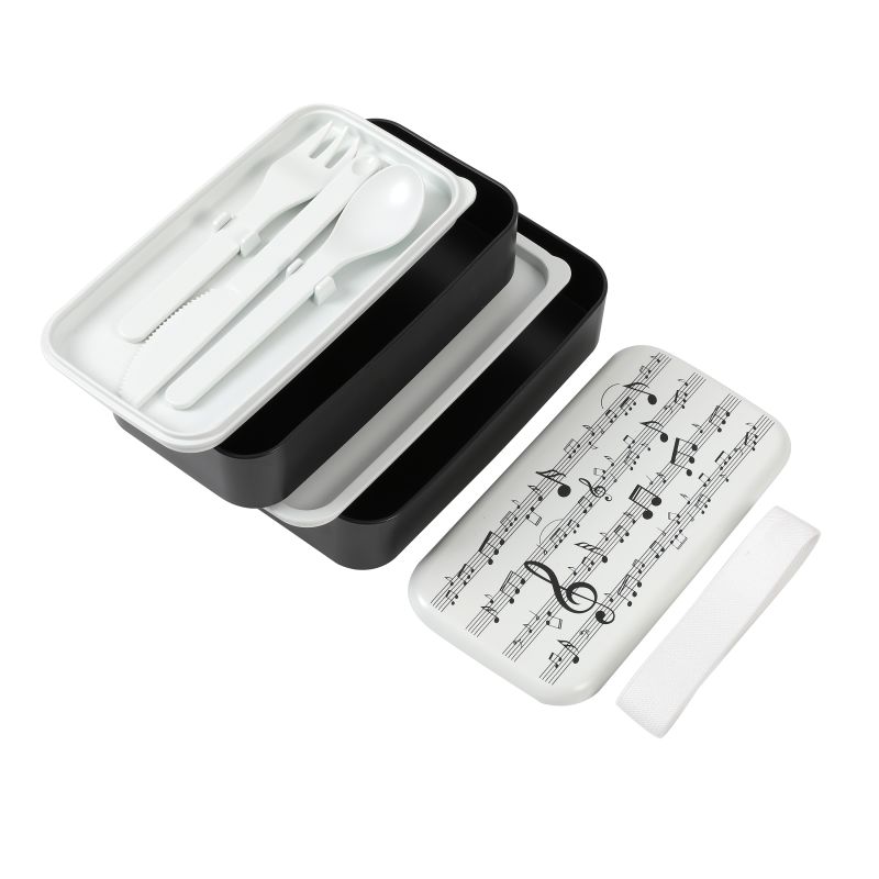 Lunch Box, Set 2 Box & couverts Music 650 ml