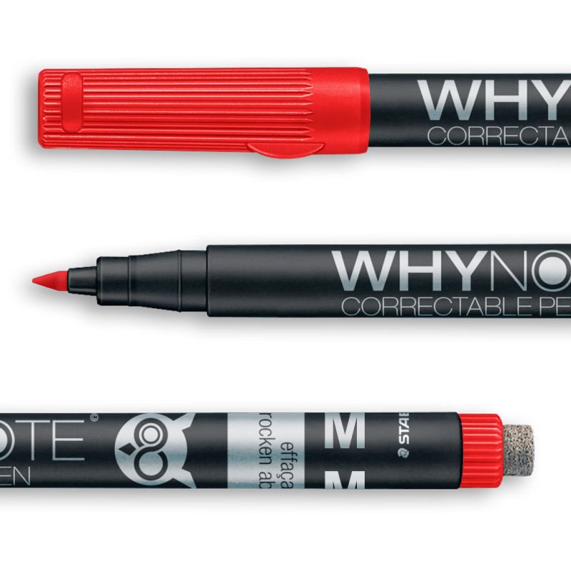 Whynote Feutre Correctable Rouge M