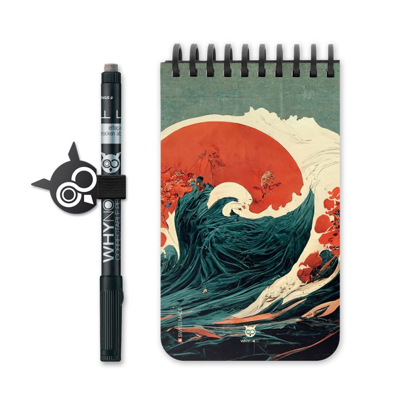 Bloc-notes effaçable Pocket Tsunami 