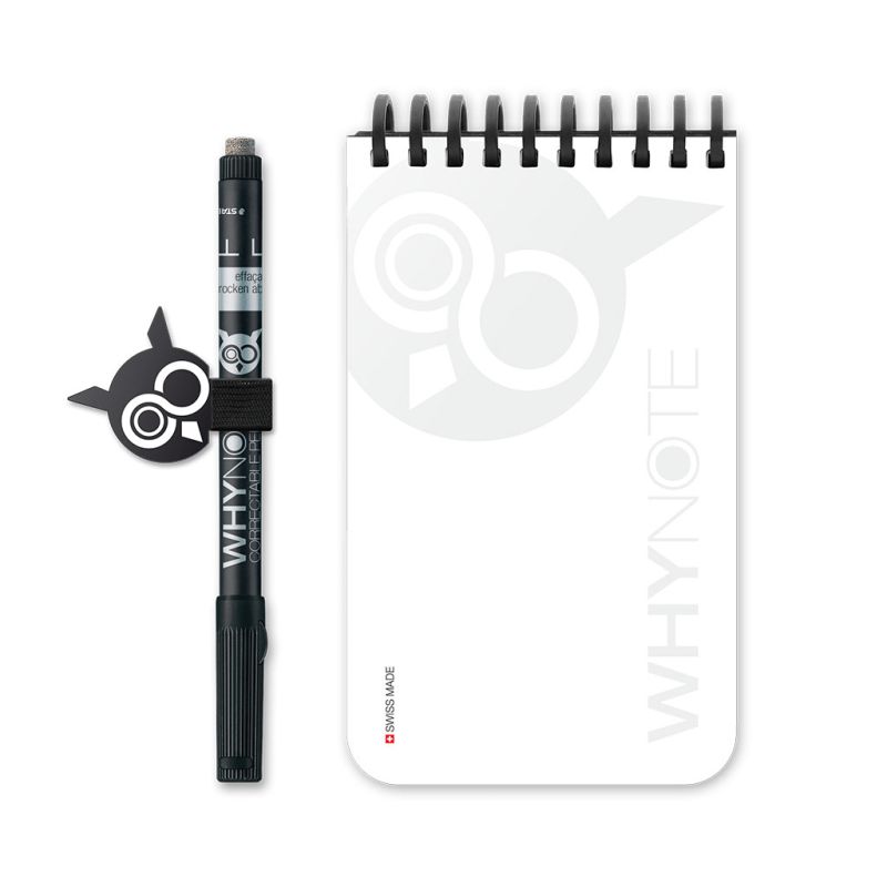 Bloc-notes effaçable Pocket Blanc