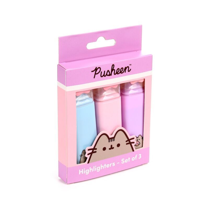 Lot de 3 surligneurs Pusheen 
