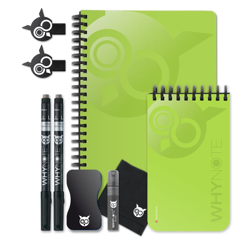 Set de Papeterie Whynote 7 pièces Vert