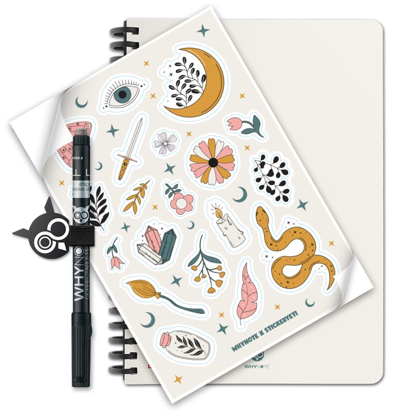 Bloc-notes effaçable A5 Mystical