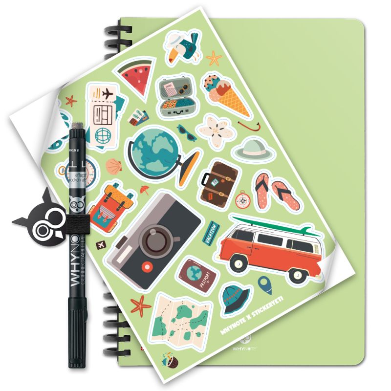 Whynote book A5 StickerYeti - Travel