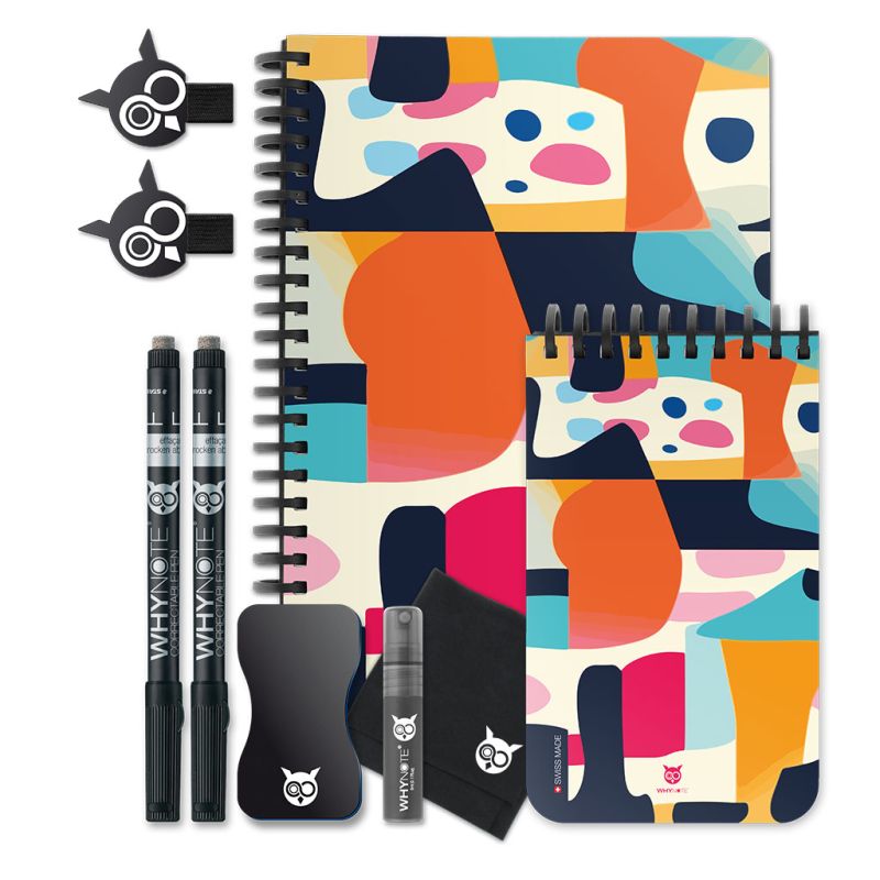 Set de Papeterie Whynote 7 pièces Abstract
