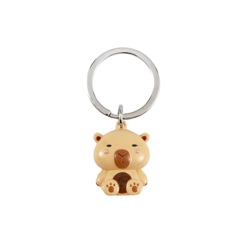 Porte-clés en métal Capybara 
