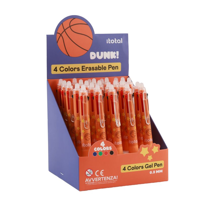 Stylos effaçables 4 en 1 Basketball 