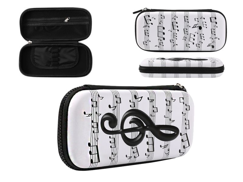 Etui rigide 3D Music Blanc Music