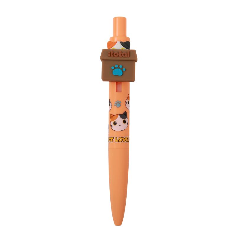 Stylos Pop Up Chat blanc &amp; orange