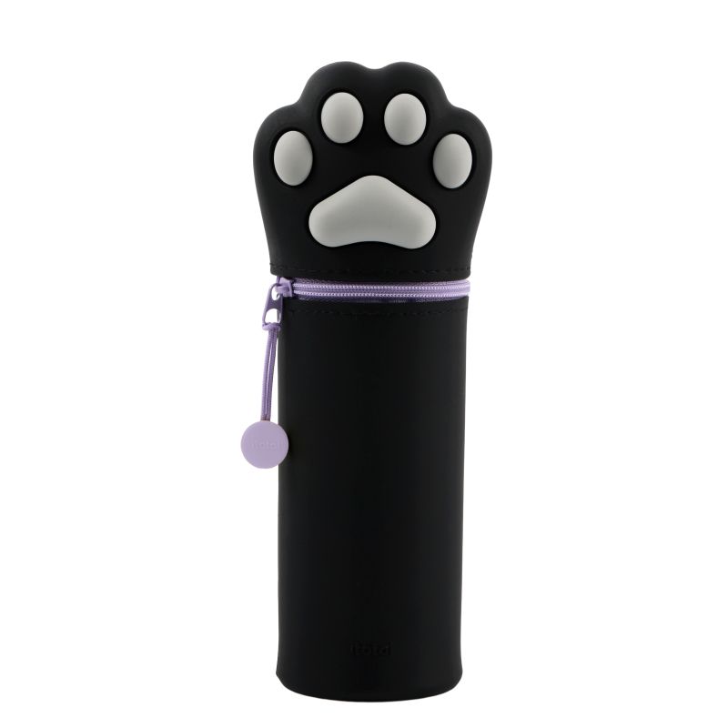 Trousse en silicone Patte de chat Noir