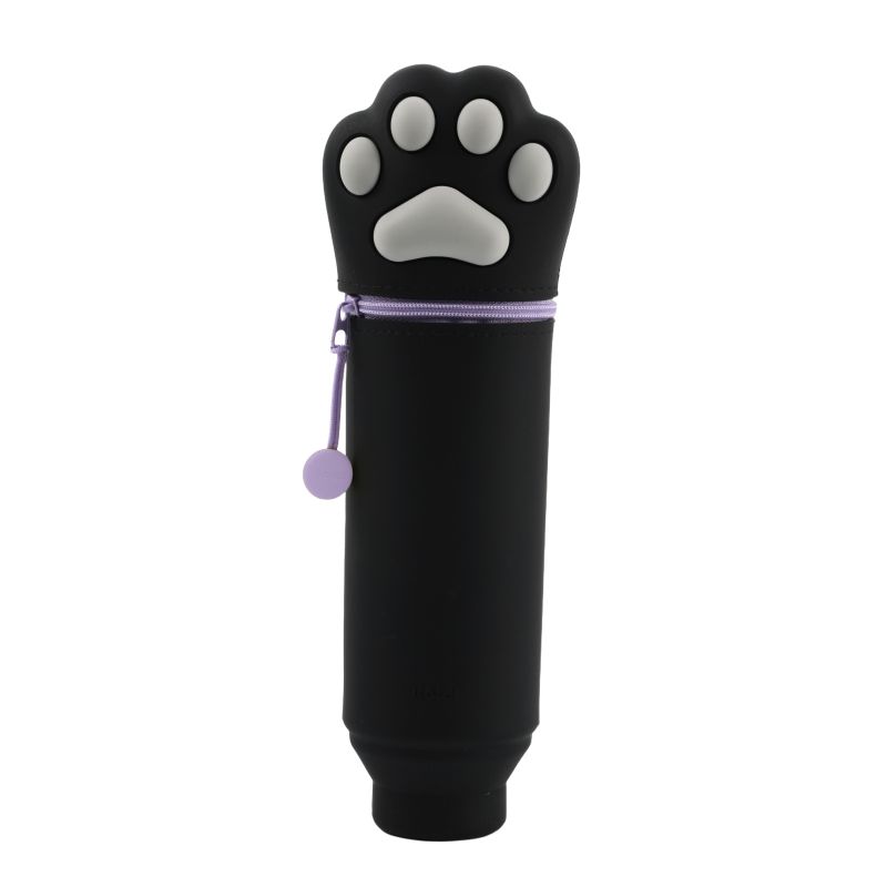 Trousse en silicone Patte de chat Noir