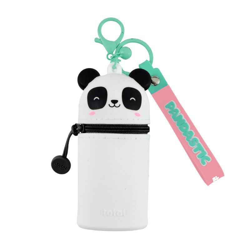 Porte-clés avec trousse en silicone Panda 