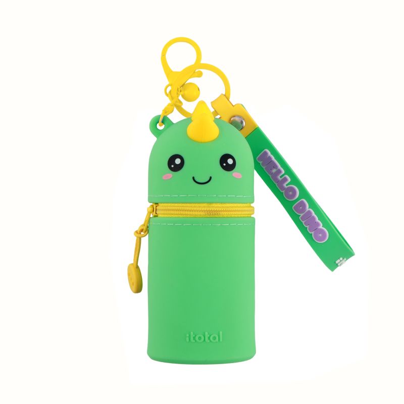 Porte-clés avec trousse en silicone Dino 