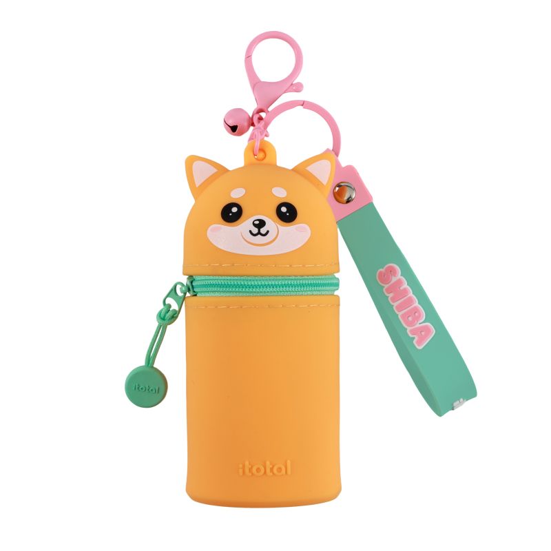 Porte-clés avec trousse en silicone Shiba 