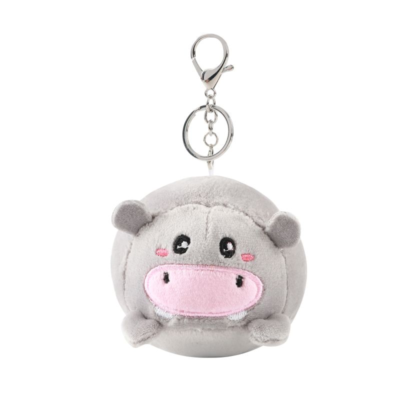 Porte-clés en peluche Hippo 