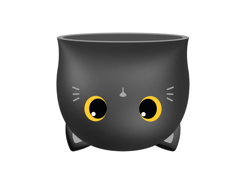 Tasse Flip 450ml Chat Chat noir