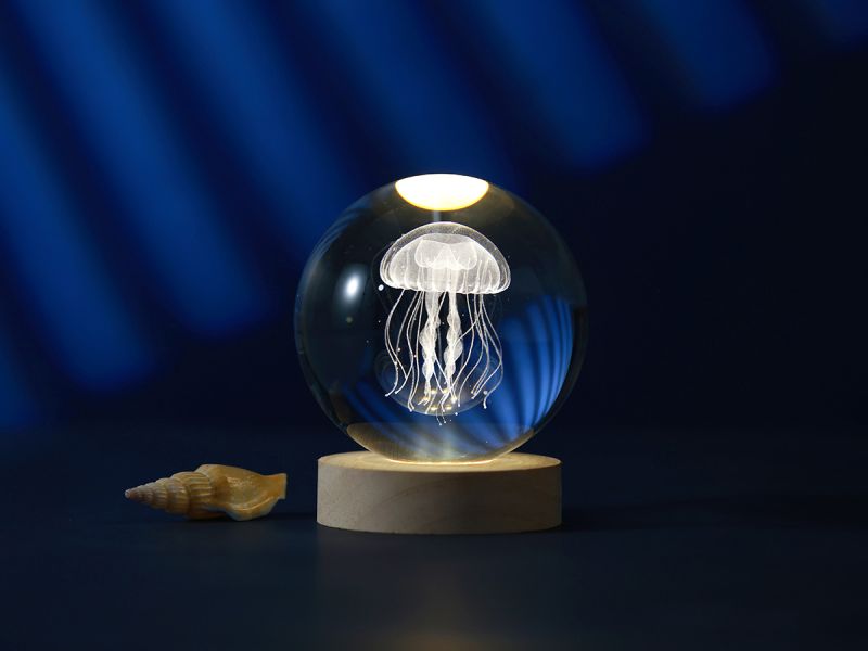LAMPE LED Crystal Ball Meduse 