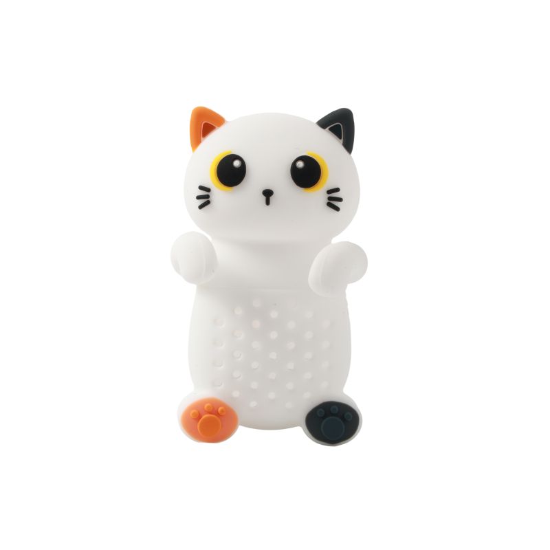 Infuseur Tea Buddy Chat Blanc &amp; Orange