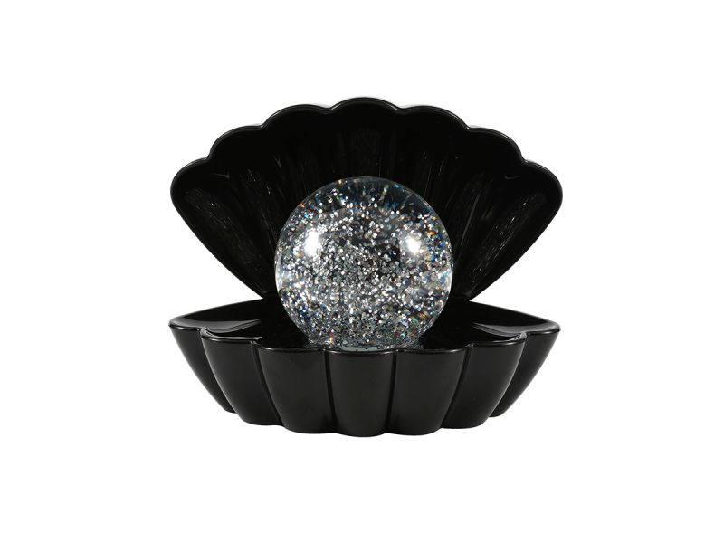 Lampe coquillage avec changement de couleurs Noir