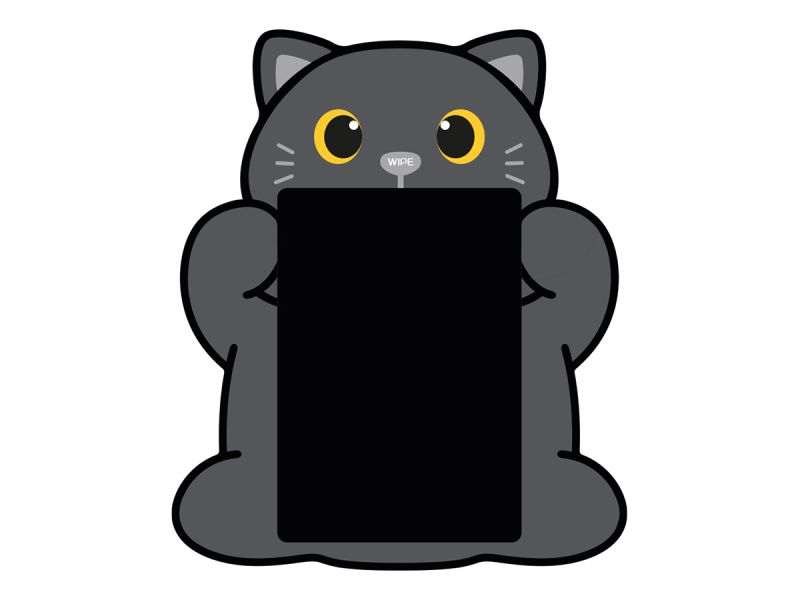 Tableau magique Chat noir