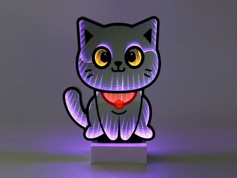 LAMPE LED Led Infinity Light Chat 