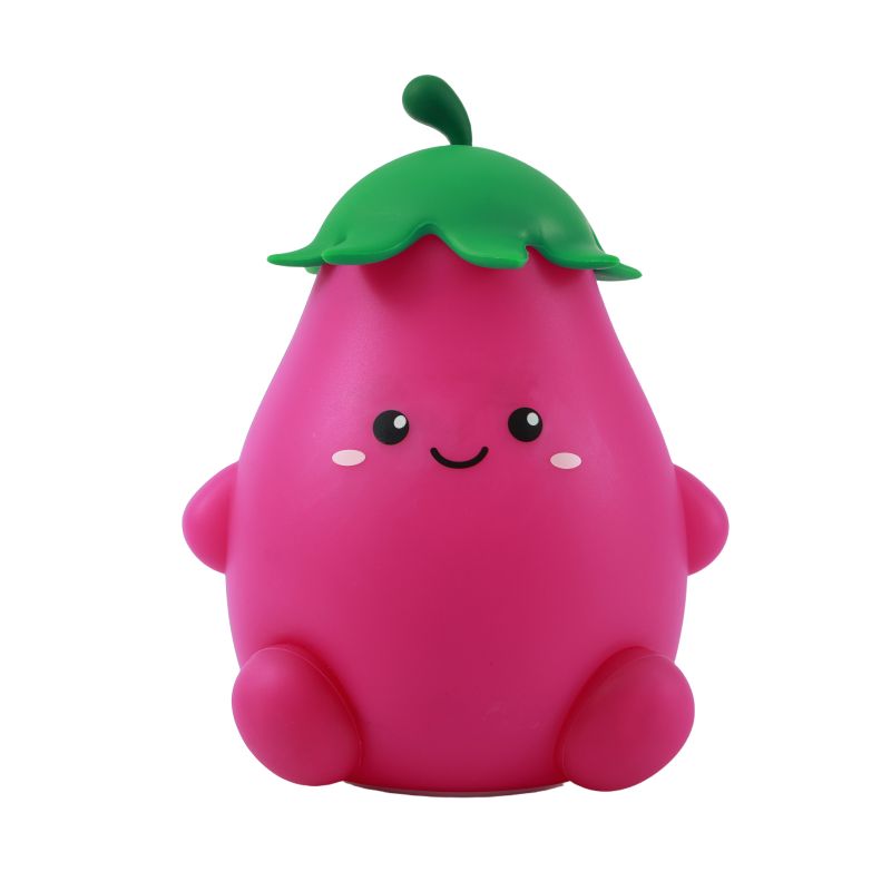 Lampe de nuit en silicone Fresh Market Ellie Ellie l'aubergine