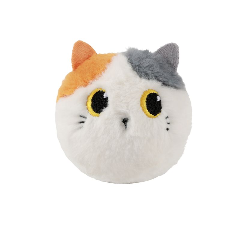 Bouncy Ball Chat Blanc & Orange