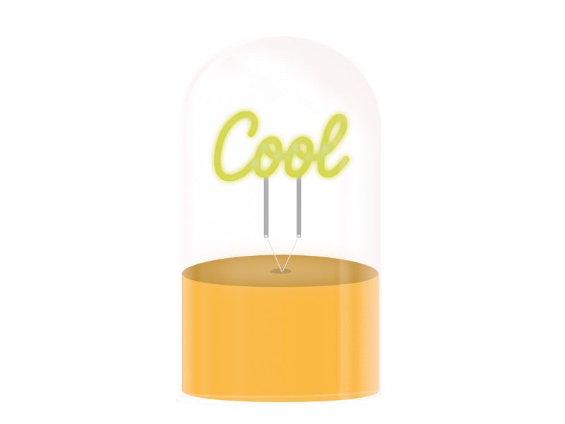 LAMPE LED Lampe Dôme en verre Cool 