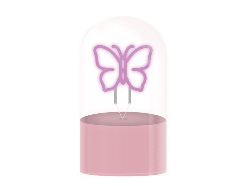 Lampe LED Dôme en Verre Butterfly 