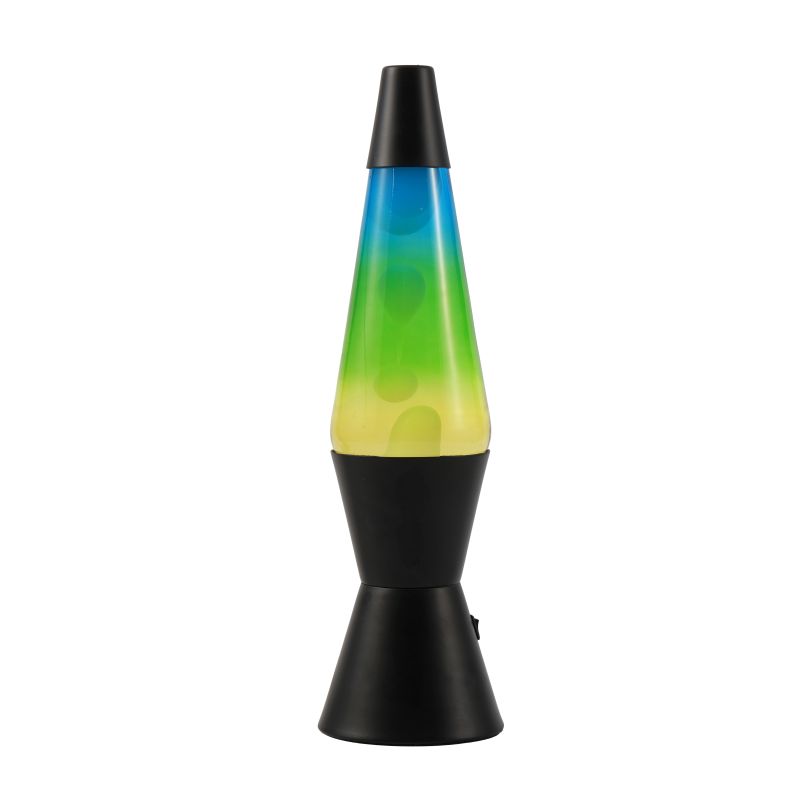 Lampe Lave Led base noire - Multicolor 