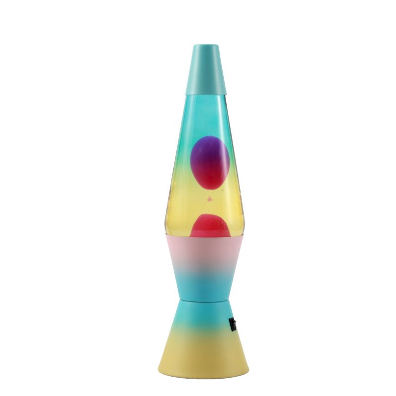 Lampe Lave Led base macaron - Multicolor 