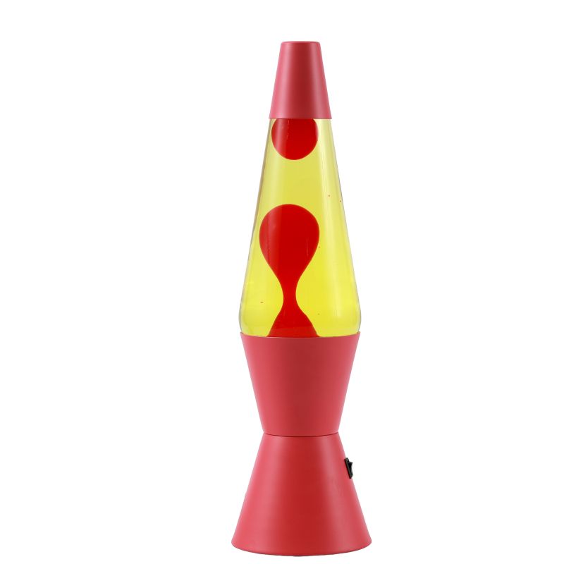 Lampe Lave Led base rouge -Jaune & Rouge 