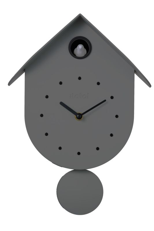 Horloge murale - Coucou vert olive- Oiseau 