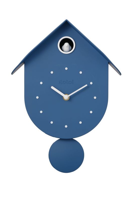Horloge murale - Coucou bleu navy - Oiseau 