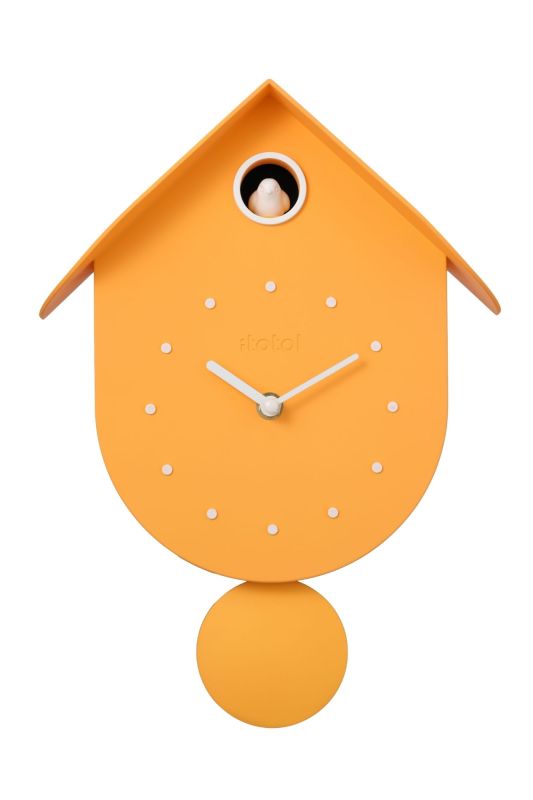 Horloge murale - Coucou moutarde - Oiseau 