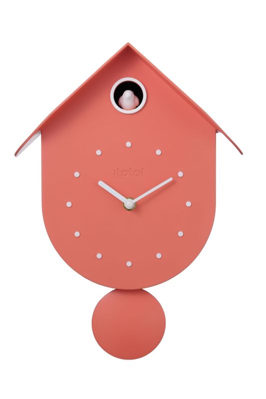 Horloge murale - Coucou orange - Oiseau 