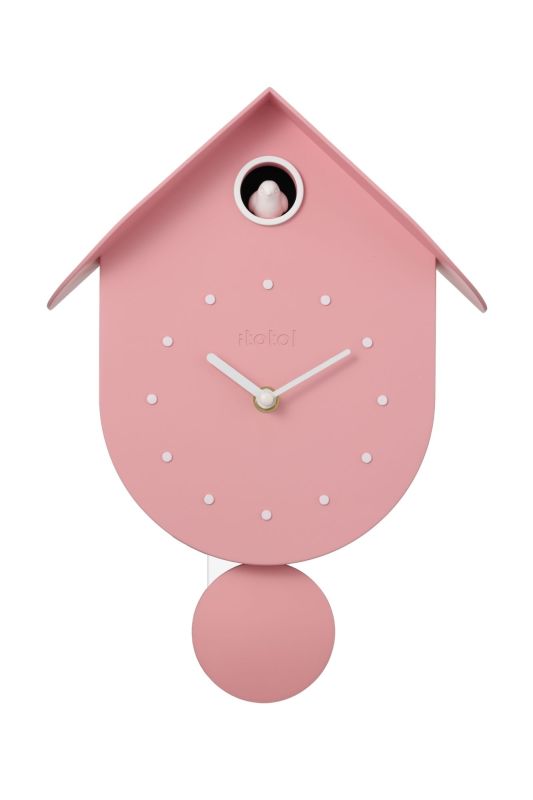 Horloge murale - Coucou rose - Oiseau 