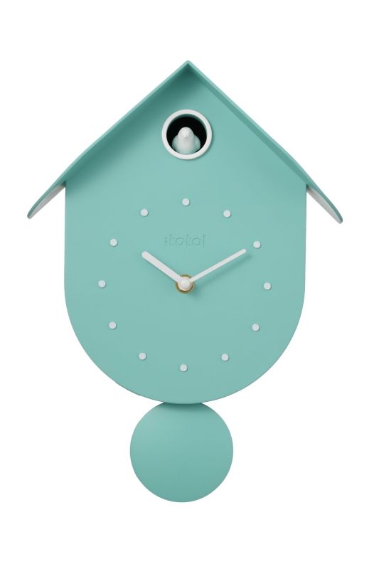 Horloge murale Coucou Vert pastel