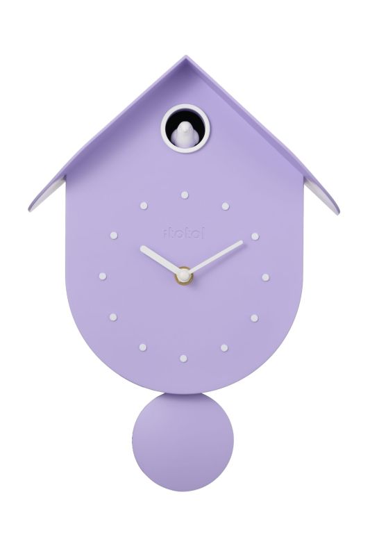 Horloge murale - Coucou Violet pastel