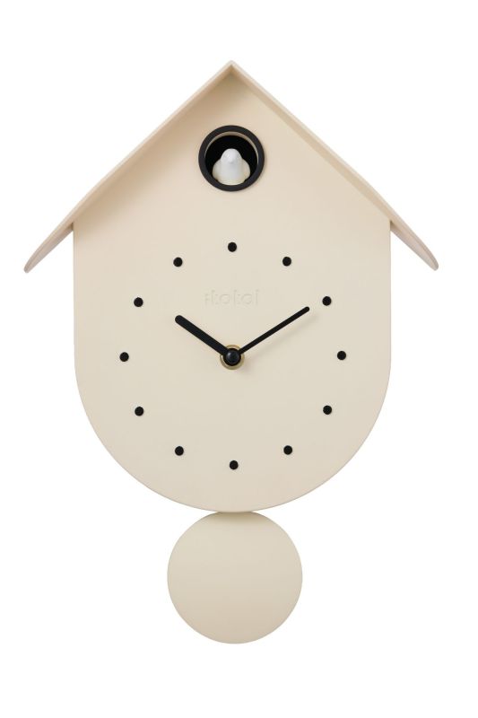 Horloge murale - Coucou crème - Oiseau 