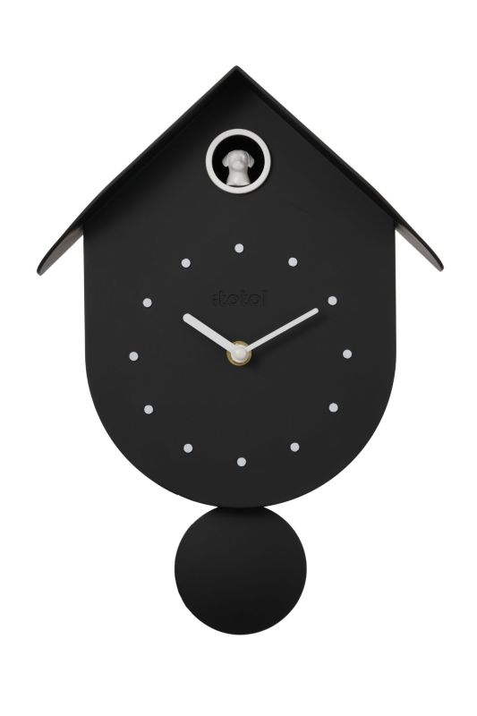 Horloge murale Coucou noir Chien