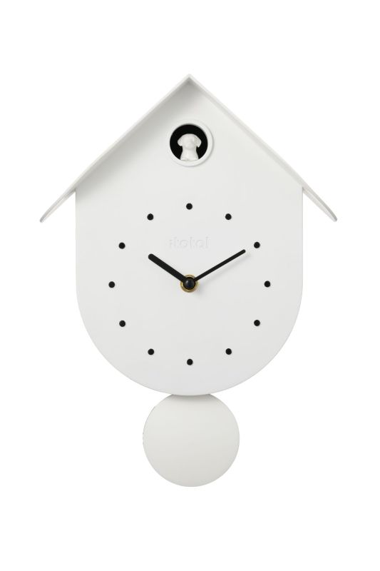 Horloge murale - Coucou blanc - Chien 