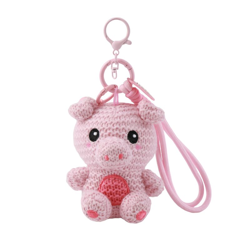 Porte-clés au crochet Cochon 