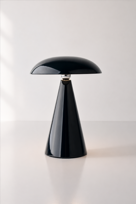 Mushrooms Lamps - noir brillant 