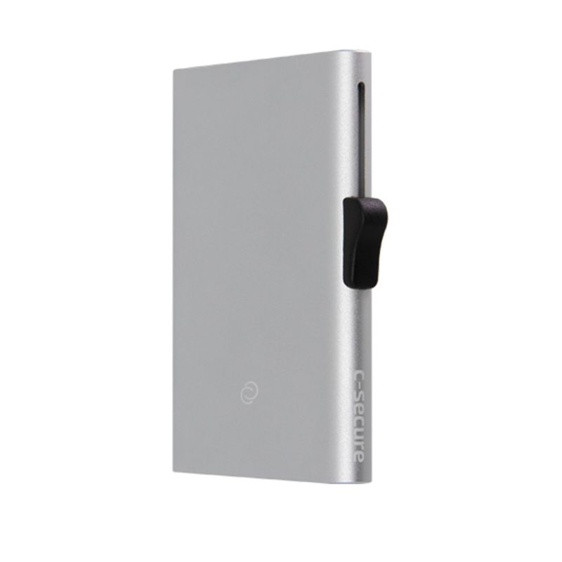 Porte-Cartes en Aluminium XL Argent 