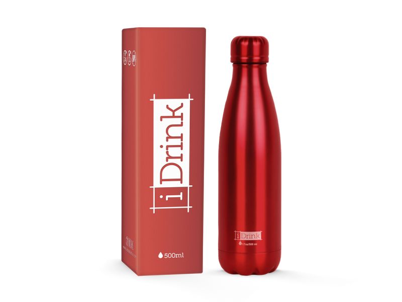 Bouteille Metallics 500ml Red