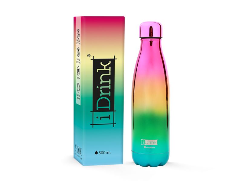 Bouteille 500ml Graphics Metallic Rainbow