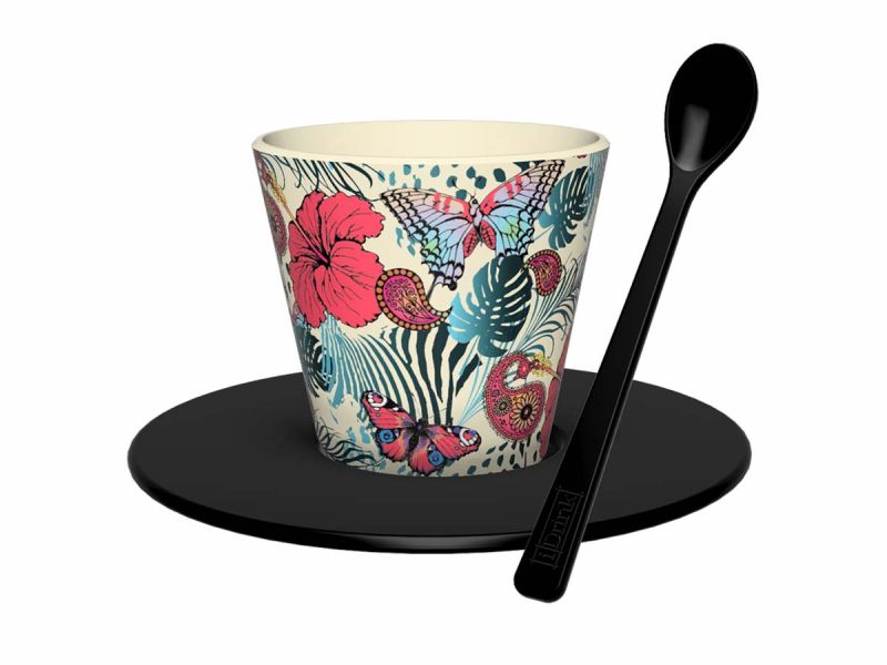 Tasse en R-Pet Set 90ml Butterfly 