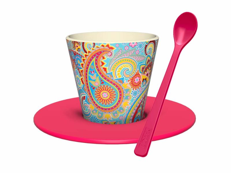 Tasse en R-Pet Set 90ml Paisley 